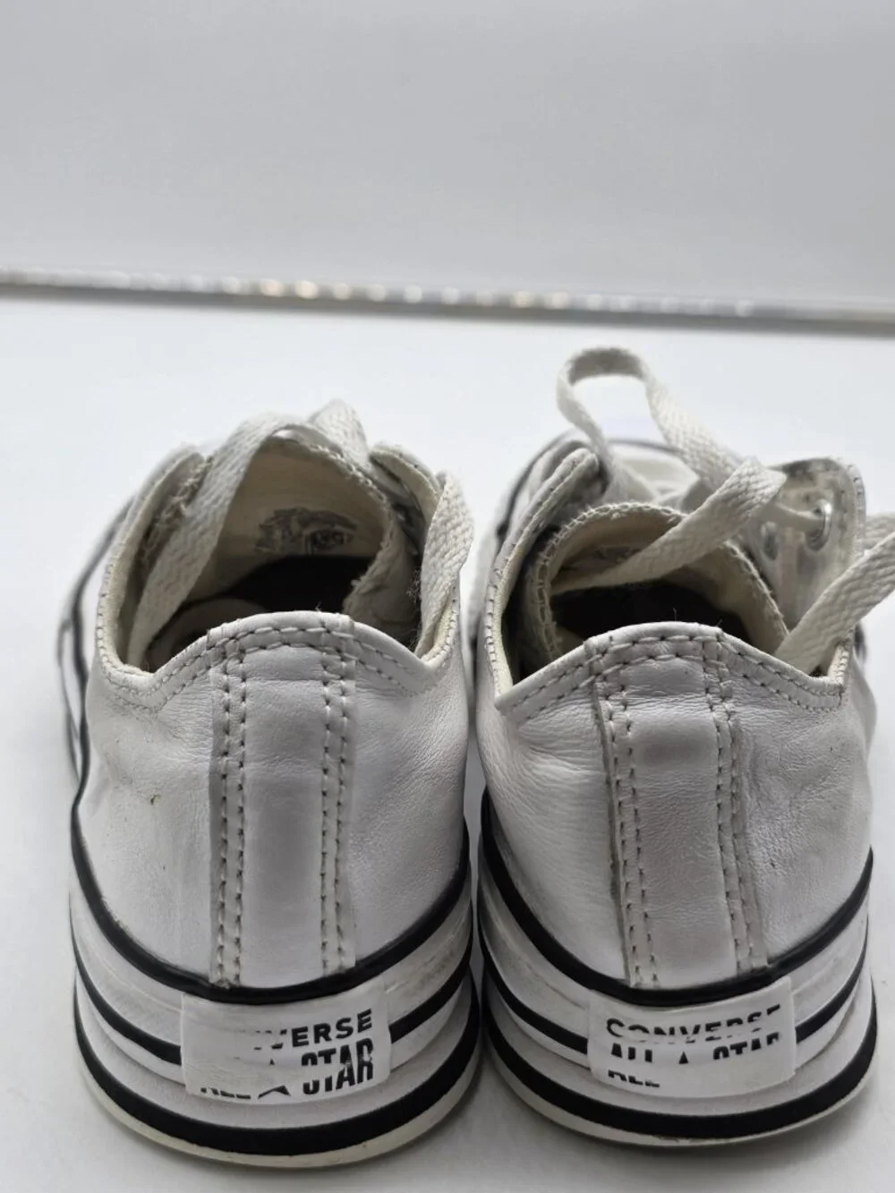 Converse All Star Shoes Kids Size 3 Platform Low Top Sneakers 669709C Damage